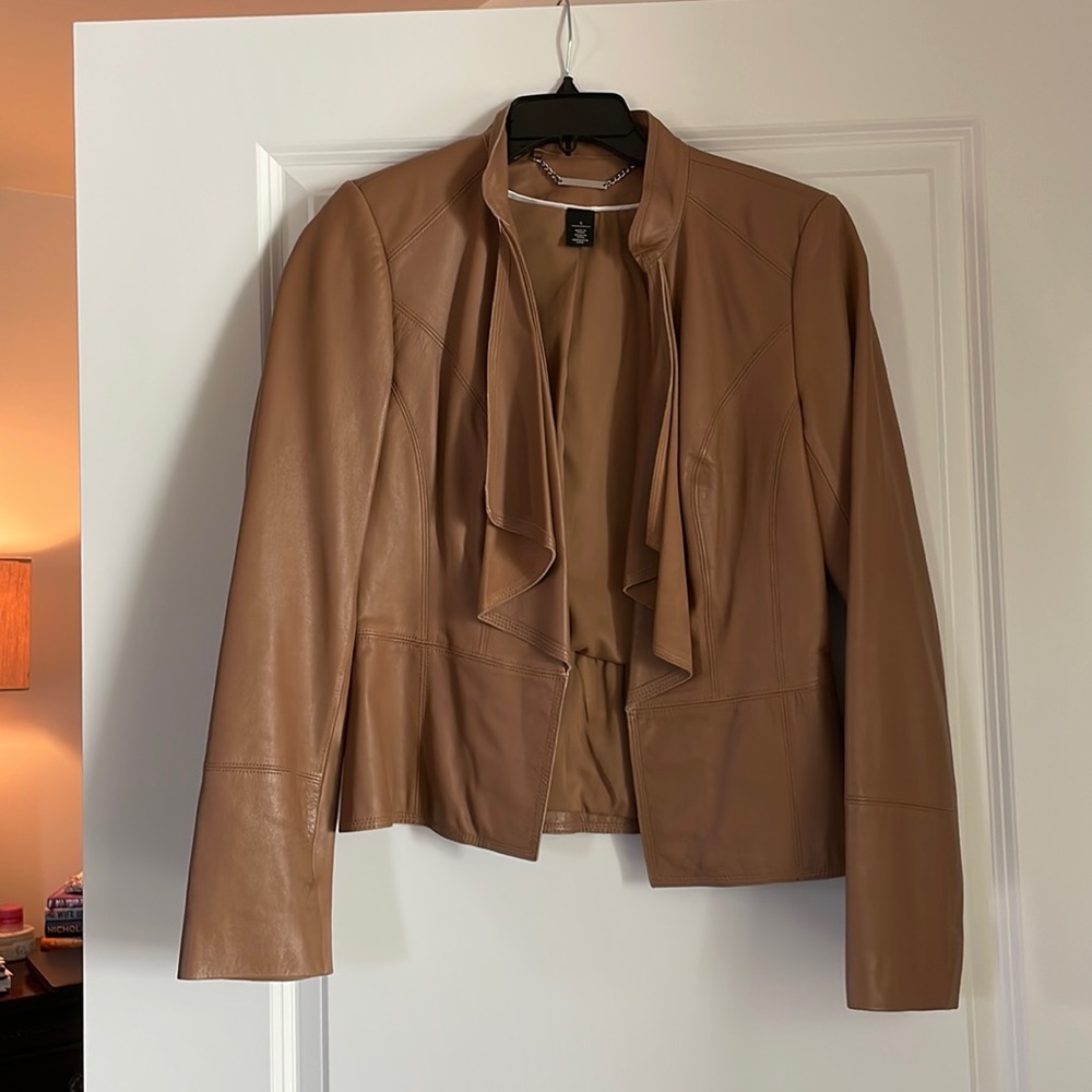 White House Black Market - leather jacket